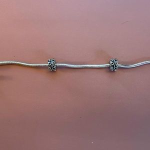 Pandora clip bracelet with screw cover clip charms